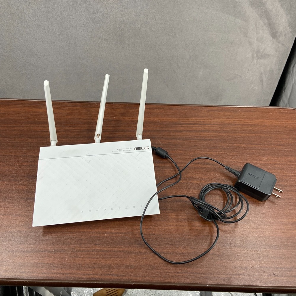 ASUS RT-N66W Dual Band 3x3 Wireless N900 Gigabit Router 450Mbps - White